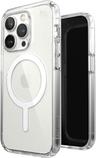 Speck Presidio Perfect-Clear Phone Case with MagSafe for iPhone 14 Pro - Clear/White