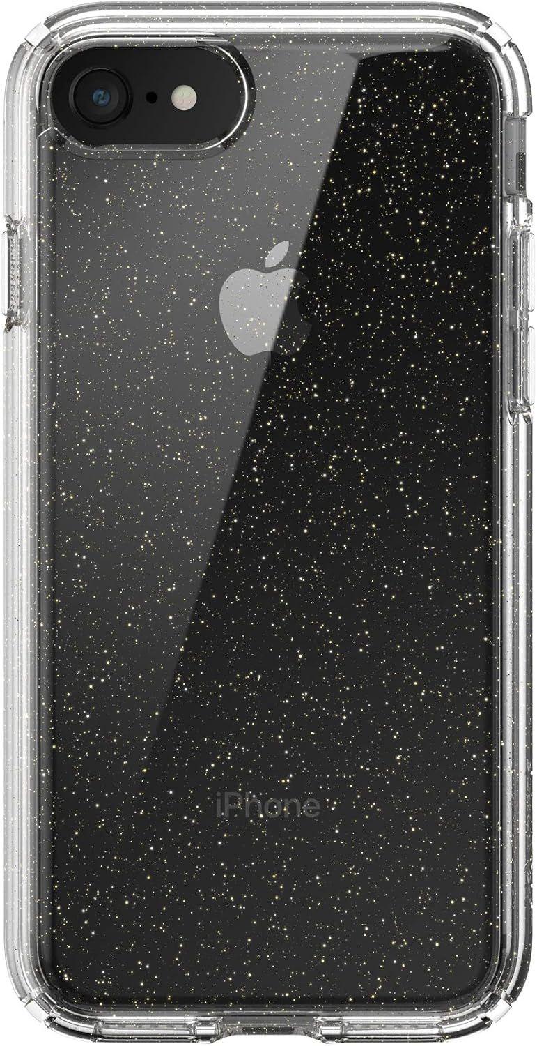 Speck Presidio Perfect-Clear with Glitter Phone Case for iPhone SE (2020-2022)/7/8