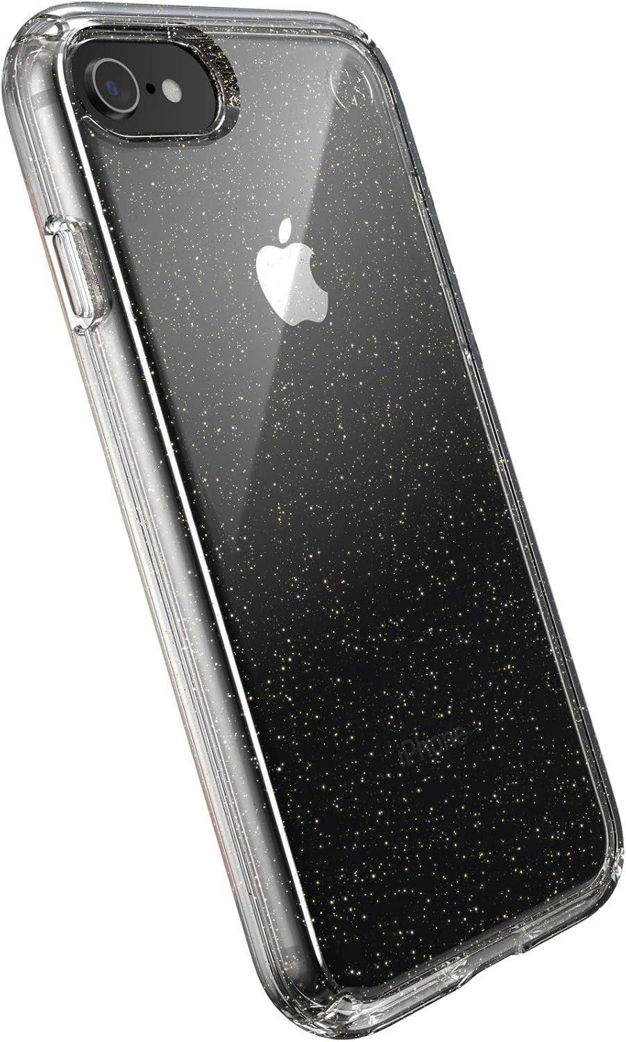 Refurbished Speck Presidio Perfect-Clear with Glitter Phone Case for iPhone SE (2020-2022)/7/8 - Reebelo US