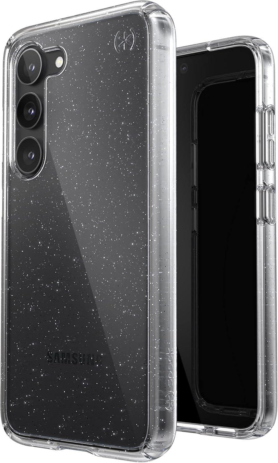 Refurbished Speck Presidio Perfect-Clear with Glitter Phone Case for Samsung Galaxy S23 - Reebelo US