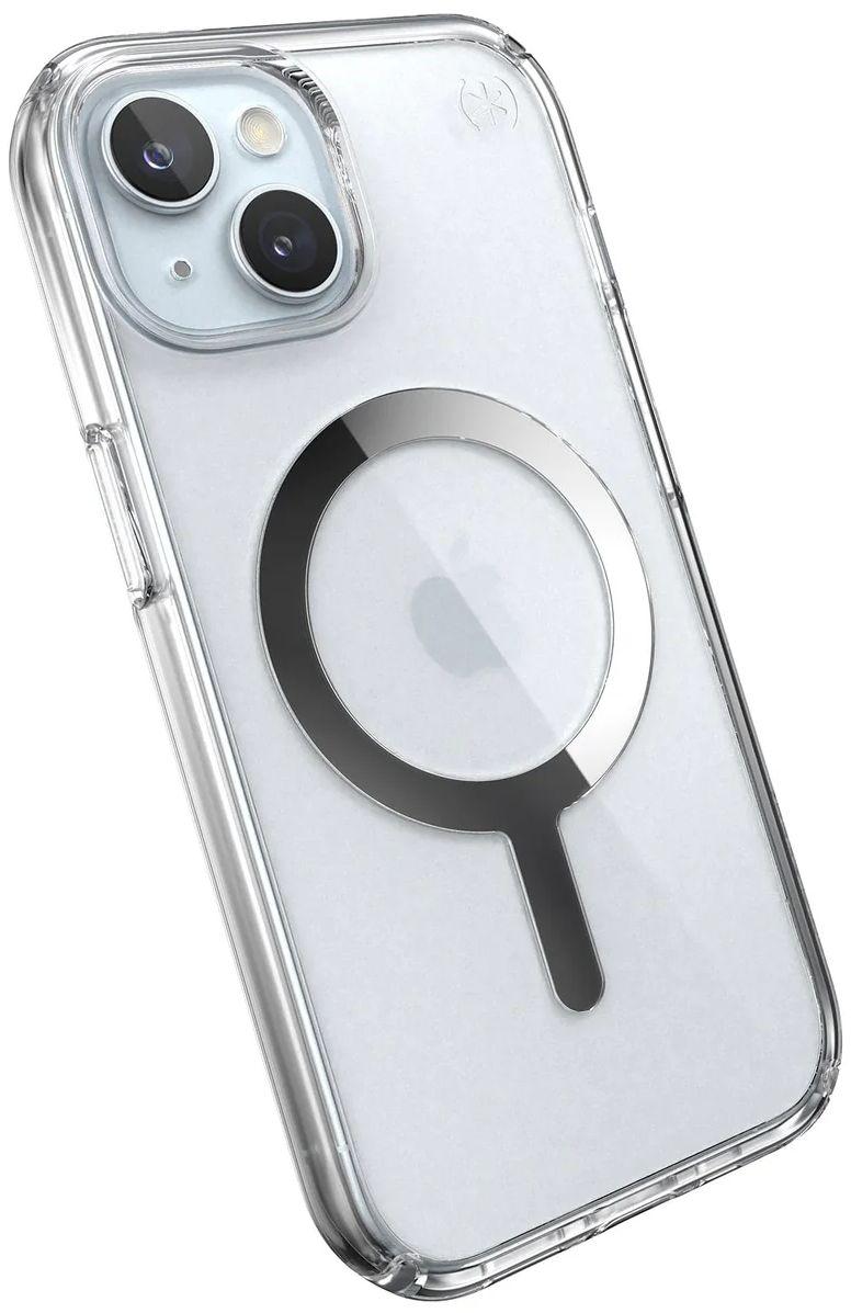 Refurbished Speck Presidio Perfect-Clear with MagSafe Phone Case for iPhone 15/14/13 - Reebelo US