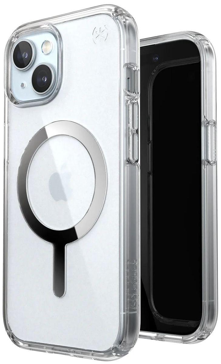 Refurbished Speck Presidio Perfect-Clear with MagSafe Phone Case for iPhone 15/14/13 - Reebelo US