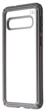 Speck Presidio V-Grip Series Phone Case for Galaxy S10 - Clear / Grey