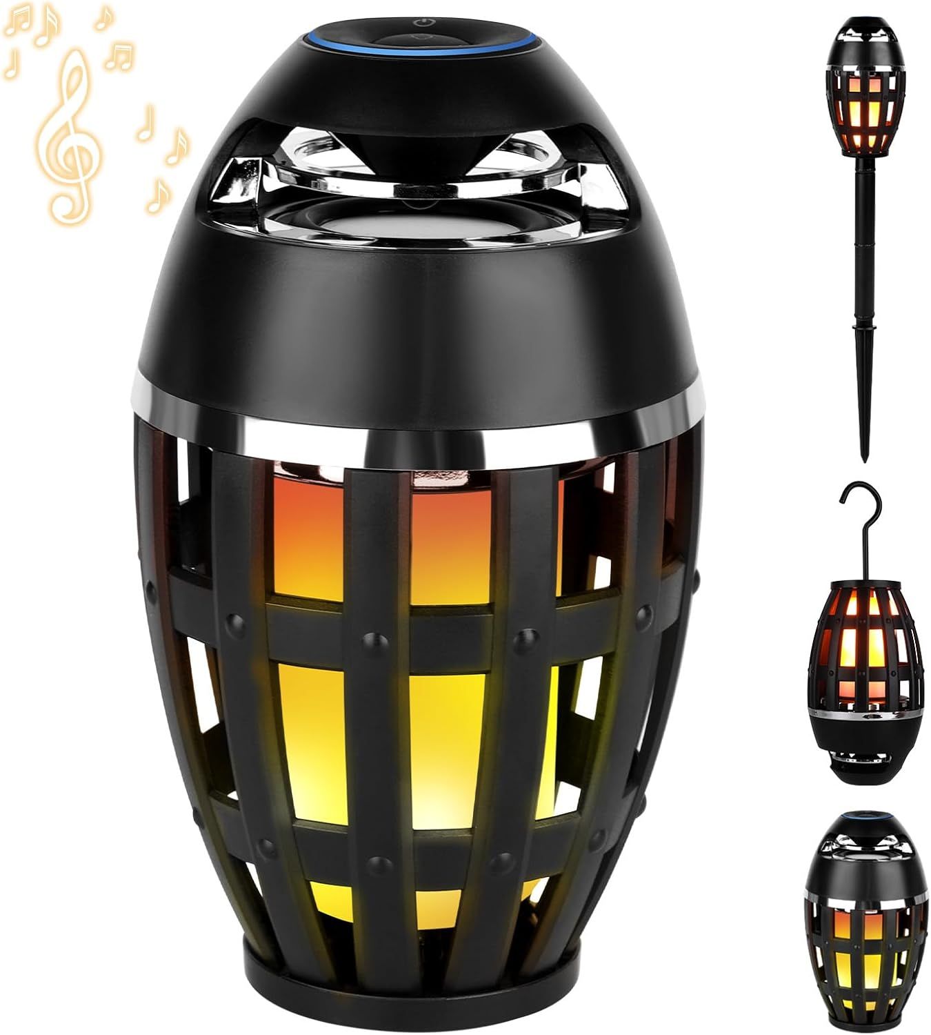 SS Sunsbell Outdoor Bluetooth Speaker Wireless 5.0 LED Flame Light
