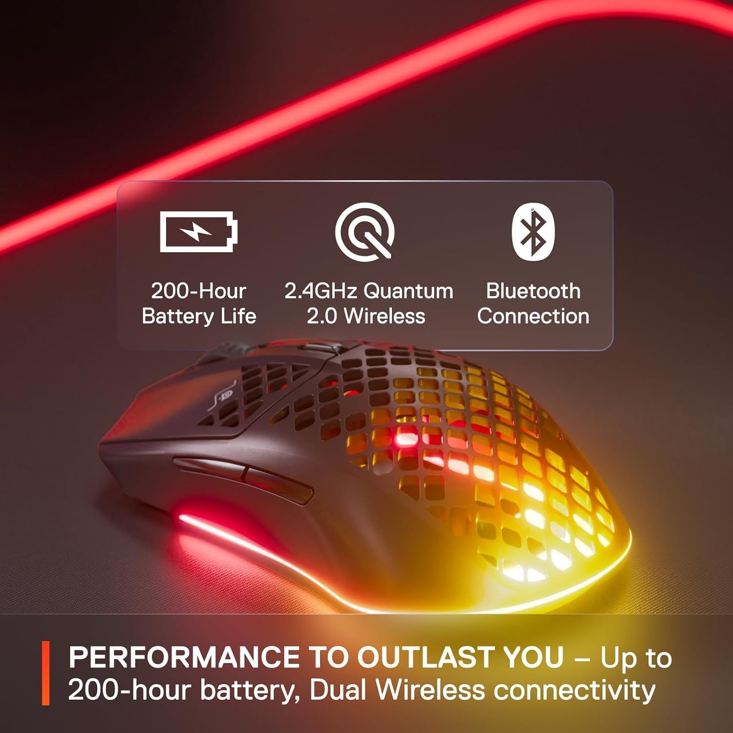 Refurbished SteelSeries Aerox 3 Wireless Gaming Mouse - Reebelo US
