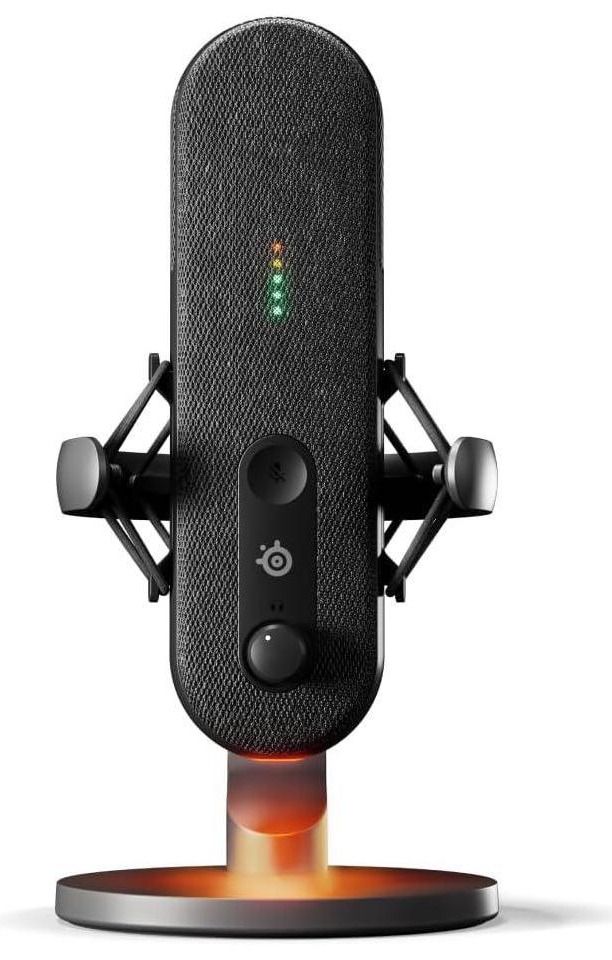 SteelSeries Alias USB Mic for Gaming Streaming and Podcasting - Black