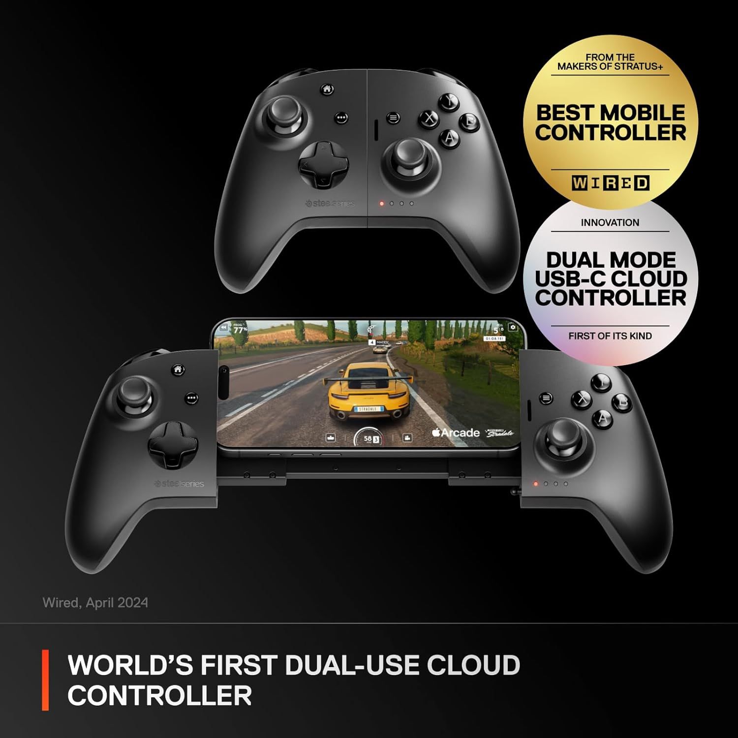 Refurbished SteelSeries Nimbus Cloud Dual Mode Controller - Reebelo US