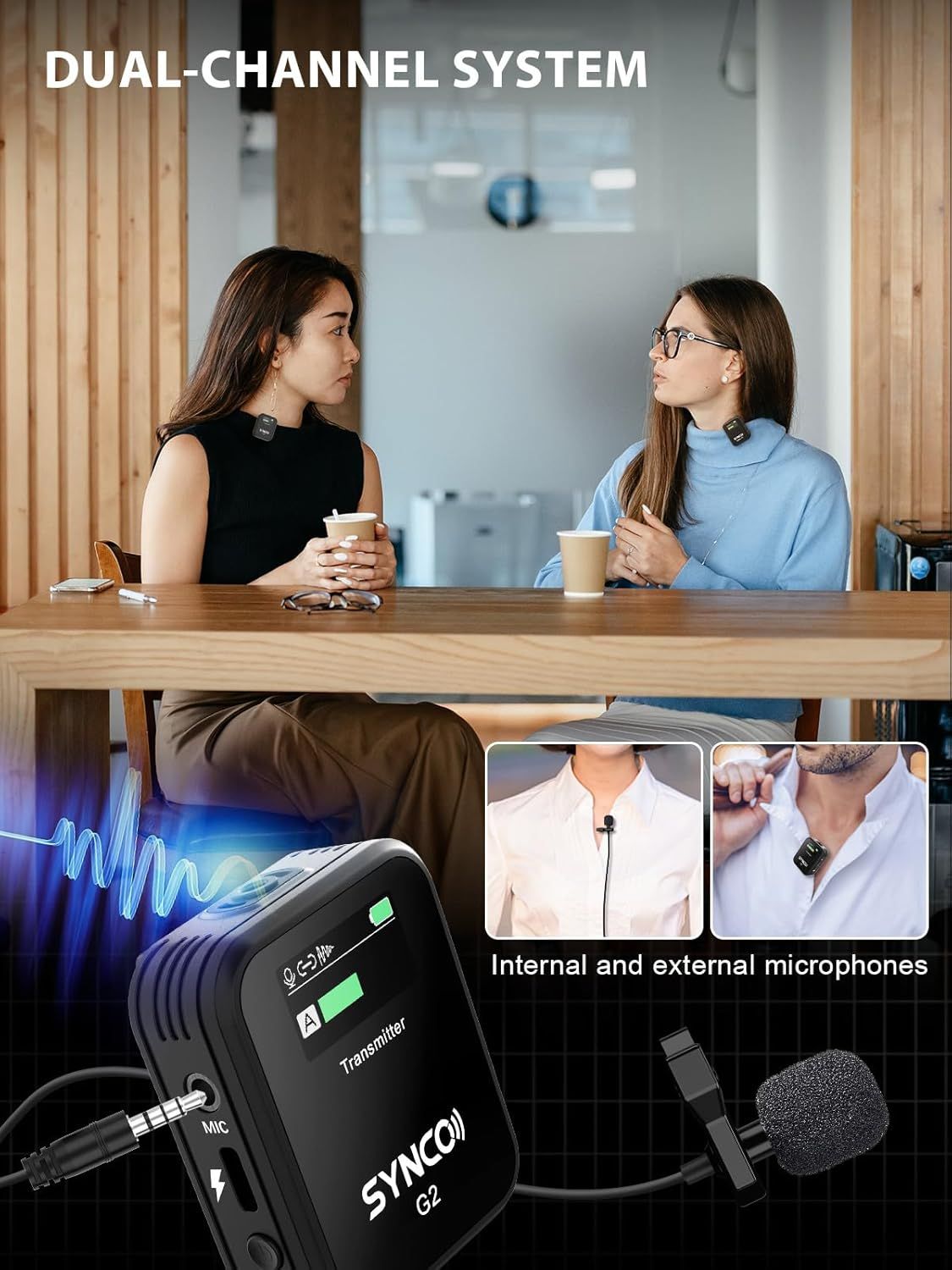 Refurbished Synco Wireless Lavalier Microphone G2A2 - Reebelo US