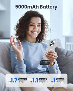 Refurbished Taegila Small Portable Charger for iPhone 5000mAh with Built in Cable - Reebelo US