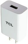 TCL 5V/3A Adaptive Output Single USB Port Travel Charger Wall Adapter - White