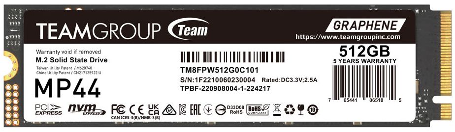 Team Group Elite MP44 M.2 PCIe 4.0 SSD