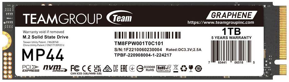 Refurbished Team Group Elite MP44 M.2 PCIe 4.0 SSD - Reebelo US