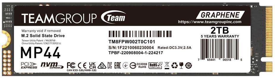 Refurbished Team Group Elite MP44 M.2 PCIe 4.0 SSD - Reebelo US