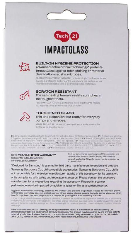 Tech21 ImpactGlass Series Screen Protector for Galaxy S22+ - Reebelo US