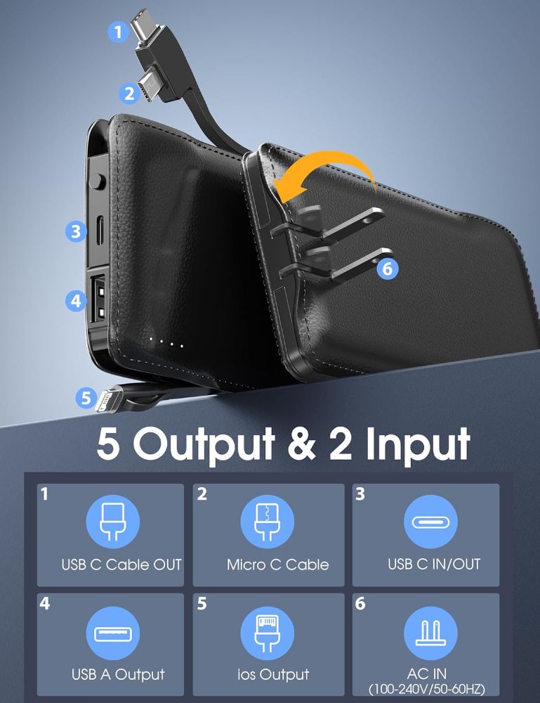Refurbished TG90° Z53 10000mAh 4-Port Power Bank - Reebelo US