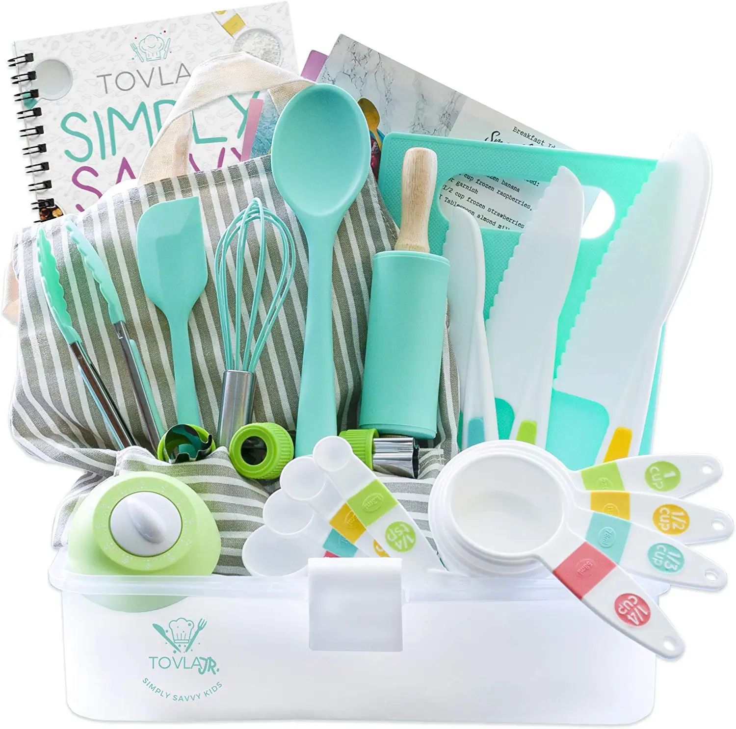 Tovla Jr. Kids Cooking and Baking Gift Set with Storage Case - Reebelo US