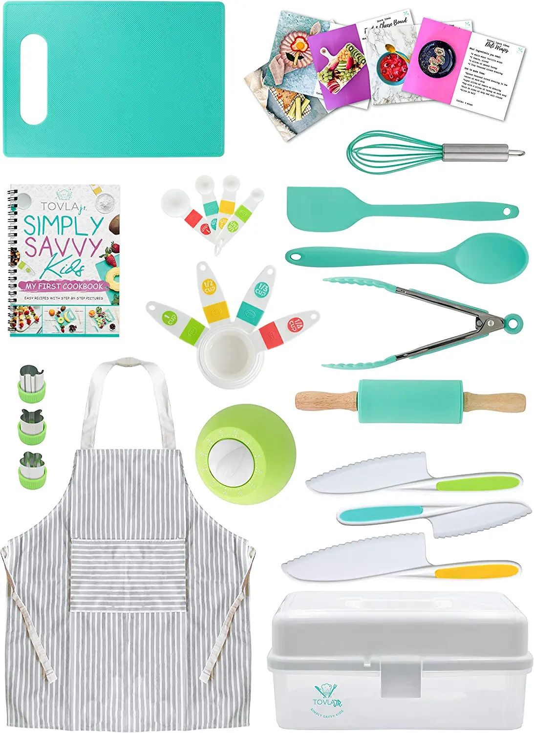 Tovla Jr. Kids Cooking and Baking Gift Set with Storage Case - Reebelo US