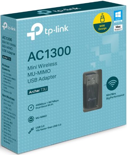 Refurbished TP-Link (Archer T3U) AC1300 Mini Wireless MU-MIMO USB Adapter - Reebelo US