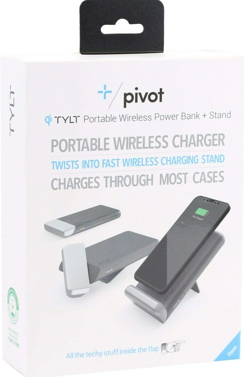 Tylt Pivot Portable Wireless Power Bank + Stand - Reebelo US