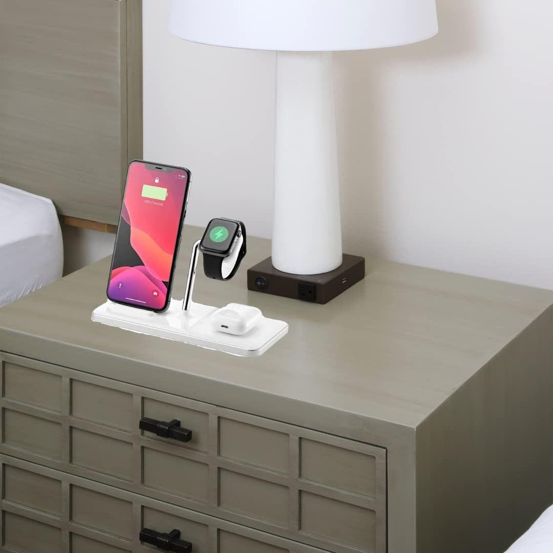 Refurbished Ubio Labs 3-in-1 Wireless Charging Stand Qi Compatible - Reebelo US