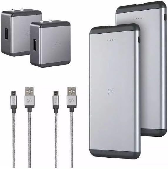 ubiolabs 6000mAh Mobile Charging Portable Power Bank Bundle 2-Pack