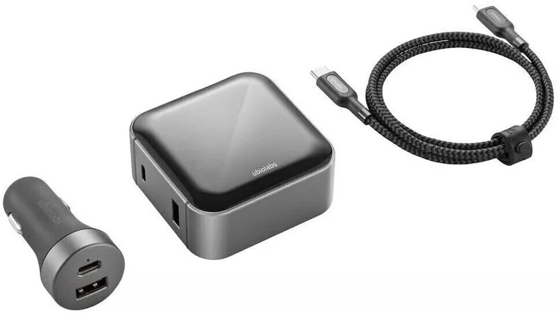 Ubio Labs Charge Wall Charger and Car Charger Bundle with USB-C to USB-C Cable - Reebelo US