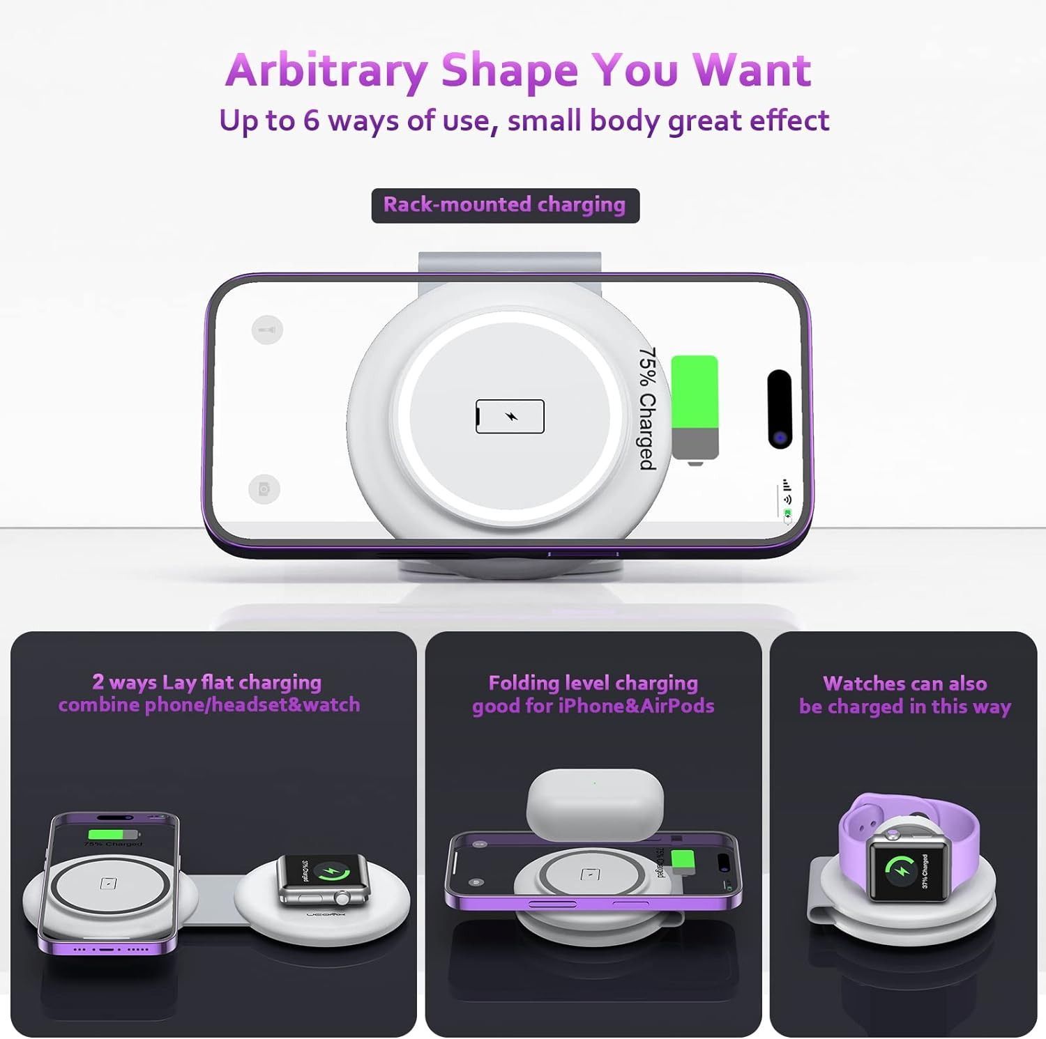 Refurbished UCOMX Nano Mini Magnetic 2 in 1 Wireless Charger - Reebelo US