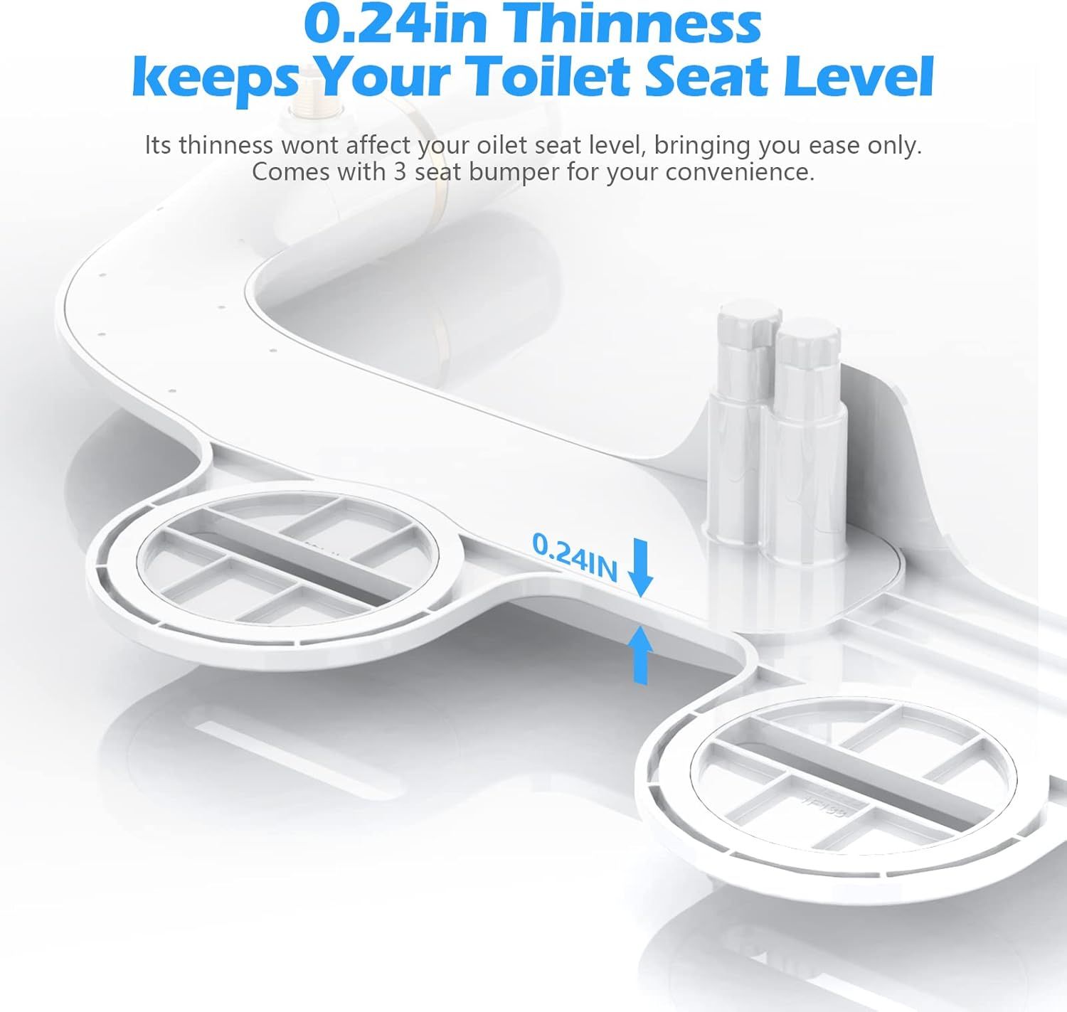 Refurbished Uncahome Bidet Toilet Seat Attachment Non-Electric Dual Nozzle - Reebelo US