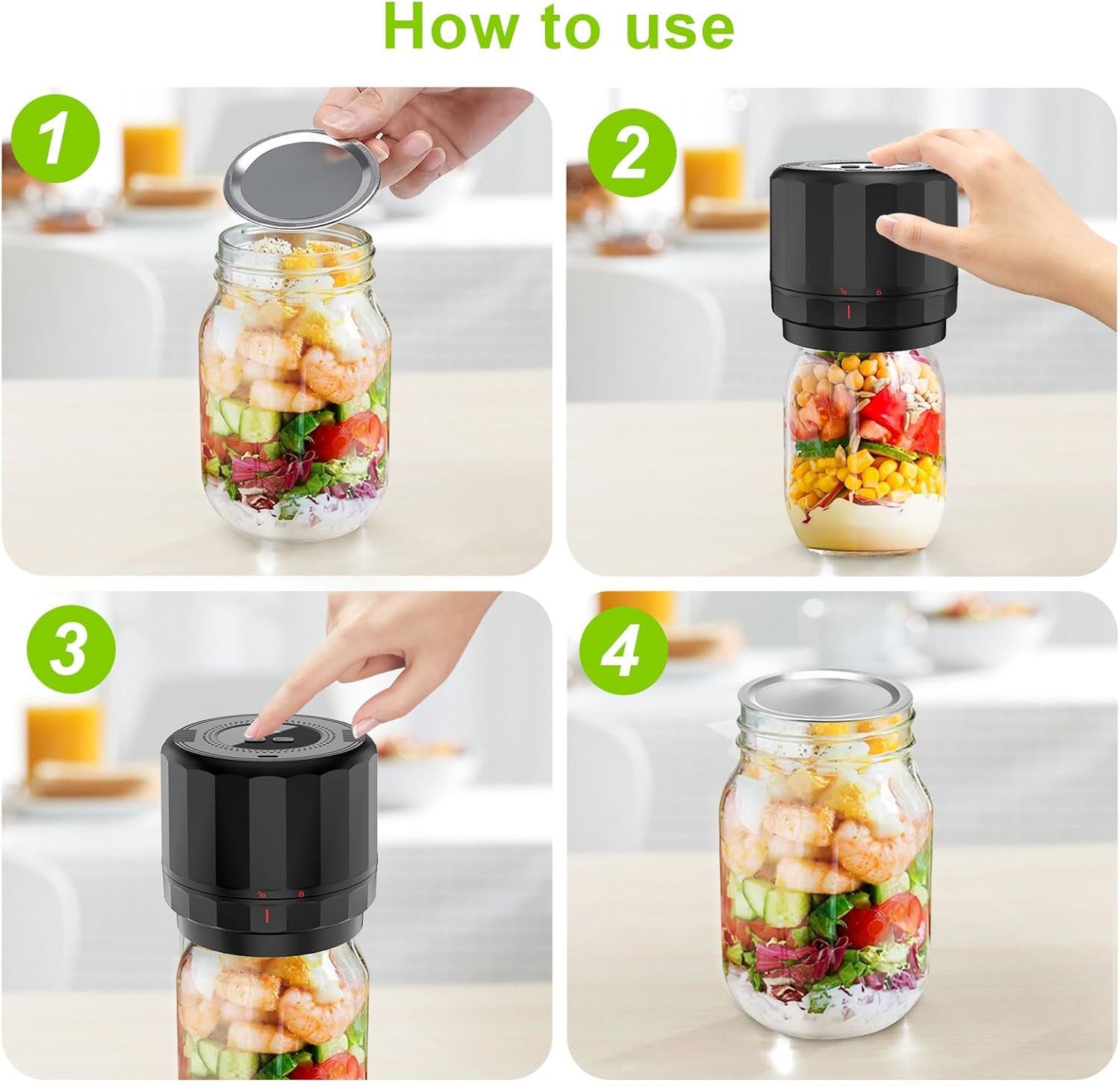 Refurbished Unerver M11 Electric Mason Jar Vacuum Sealer - Reebelo US