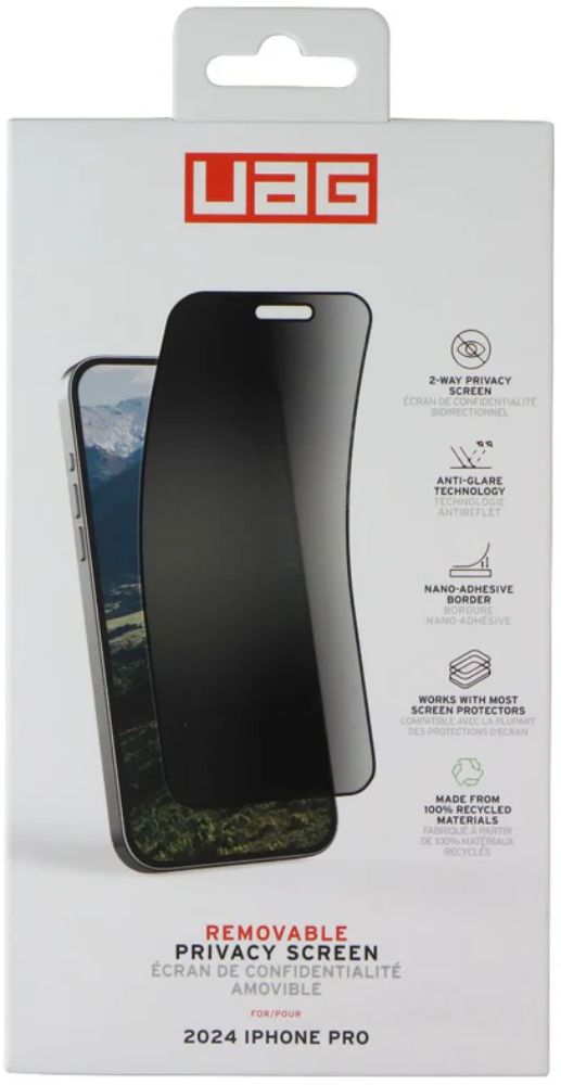 Urban Armor Gear Removable Privacy Screen for Apple iPhone 16 Pro - Reebelo US