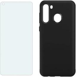 Refurbished Verizon Clear Phone Case and Blue Light Screen Protector for Samsung Galaxy A21 - Reebelo US