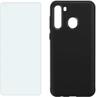 Verizon Clear Phone Case and Blue Light Screen Protector for Samsung Galaxy A21 - Black