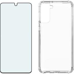 Refurbished Verizon Clear Phone Case and Blue Light Screen Protector Samsung Galaxy S21 5G - Reebelo US
