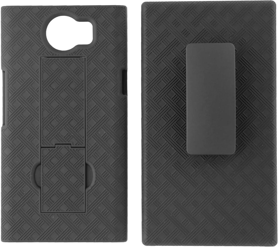 Verizon Shell and Holster Combo with Kickstand for Blackberry Priv - Black