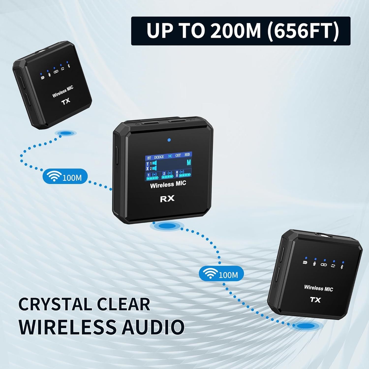 Refurbished VJZFA Wireless Lavalier Microphone with Noise Cancellation - Reebelo US