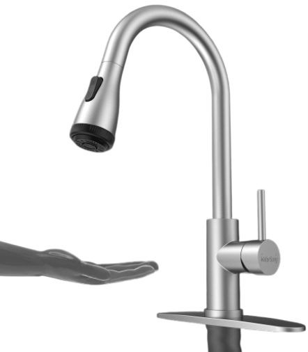 WaterSong Touchless Kitchen Faucet for Sink with Smart Sensor