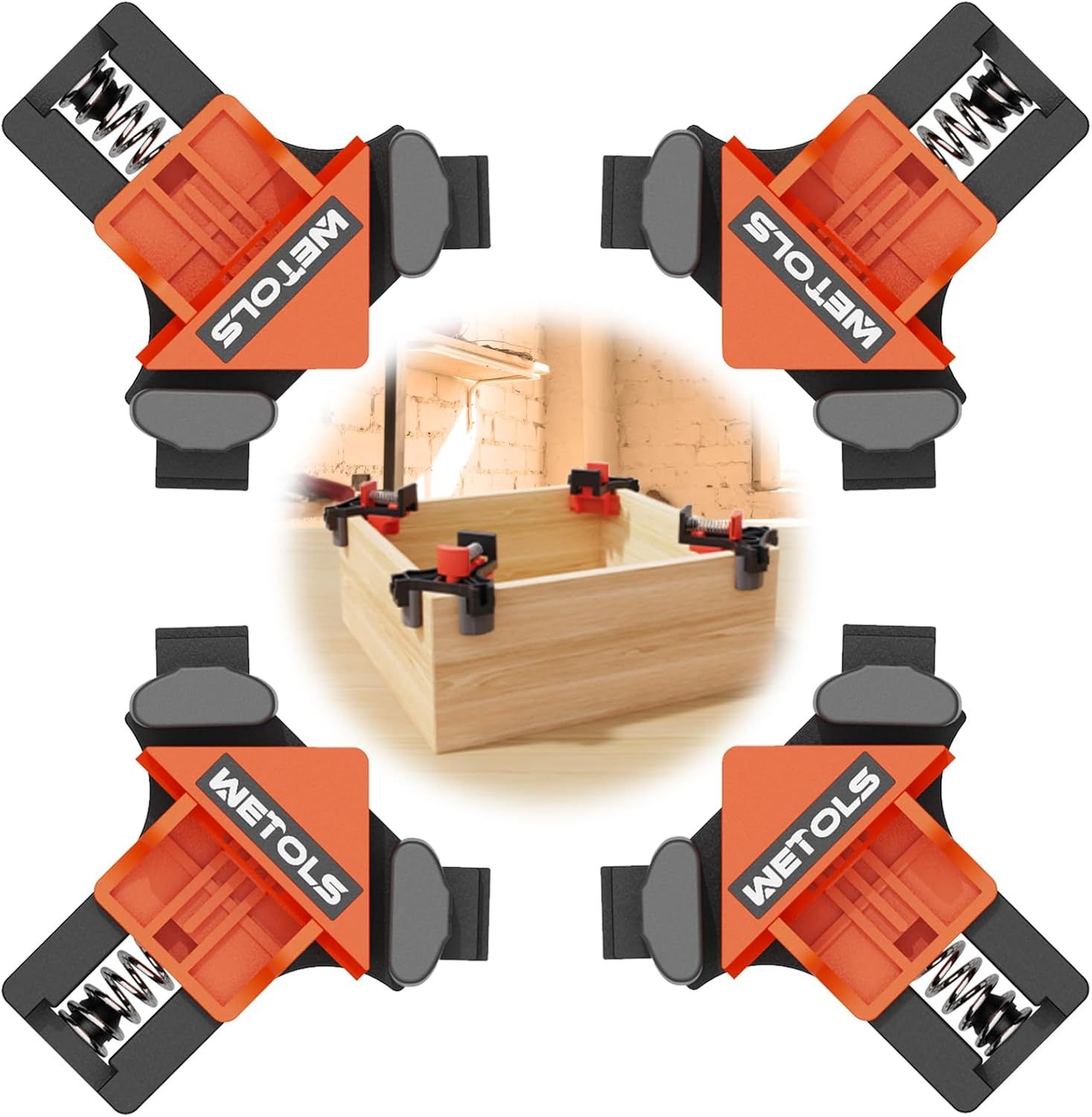 Refurbished Wetols Corner Clamp for Woodworking (4Pieces) - Reebelo US