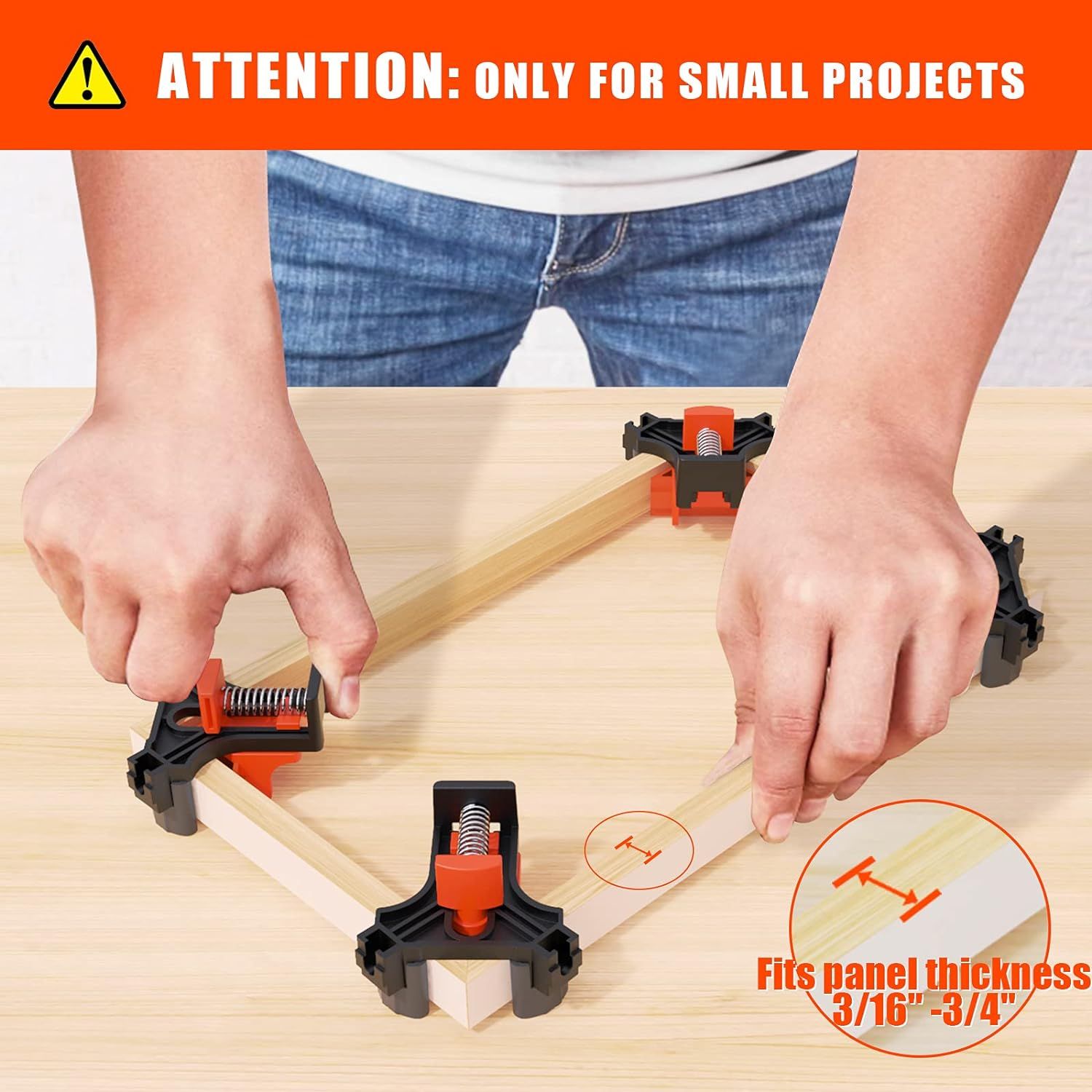 Refurbished Wetols Corner Clamp for Woodworking (4Pieces) - Reebelo US