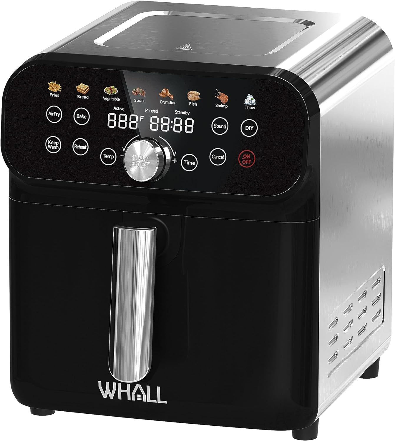 Refurbished Whall 12-in-1 6.2QT Air Fryer with LED Digital Touchscreen - Reebelo US