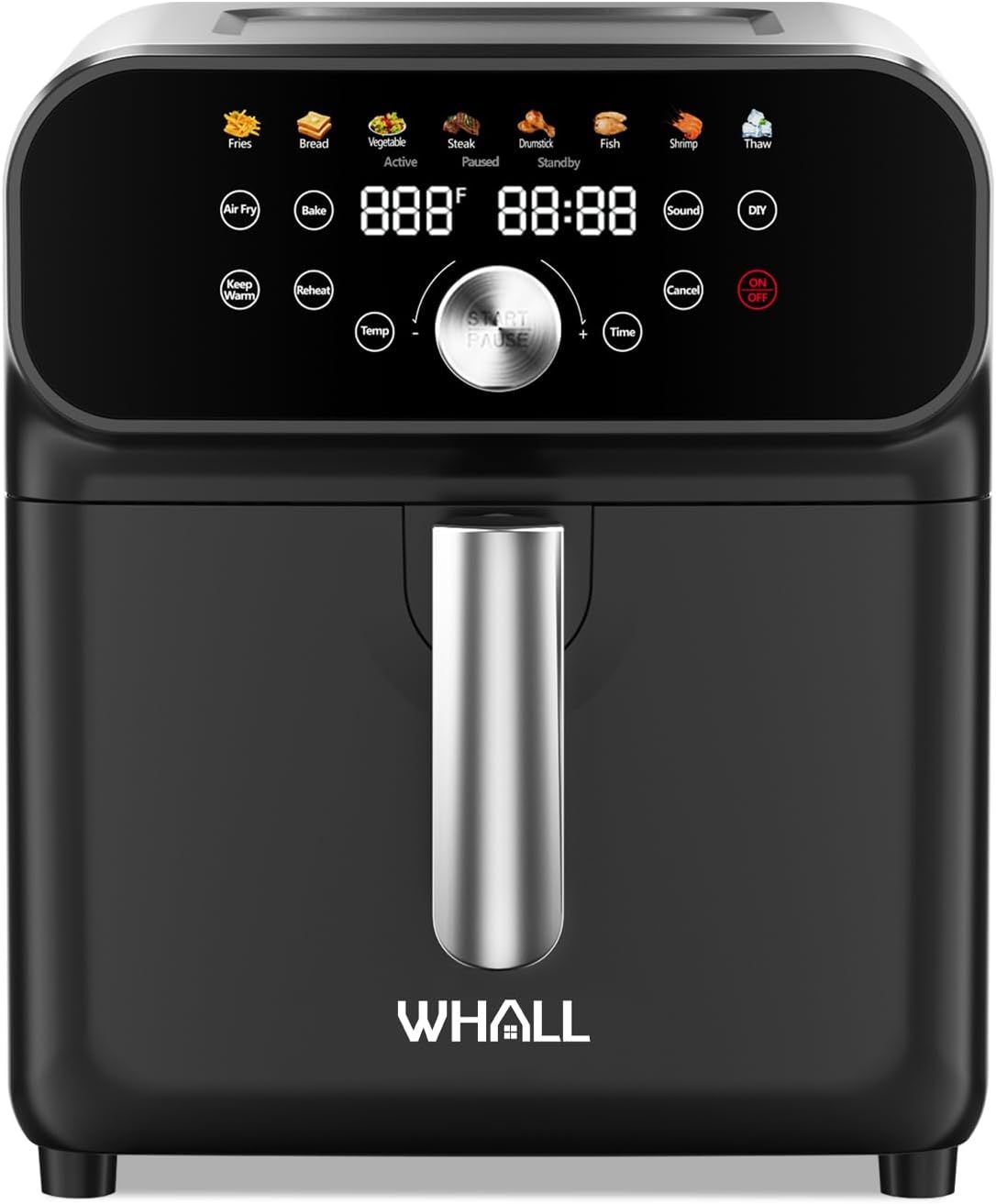Refurbished Whall 12-in-1 6.2QT Air Fryer with LED Digital Touchscreen - Reebelo US