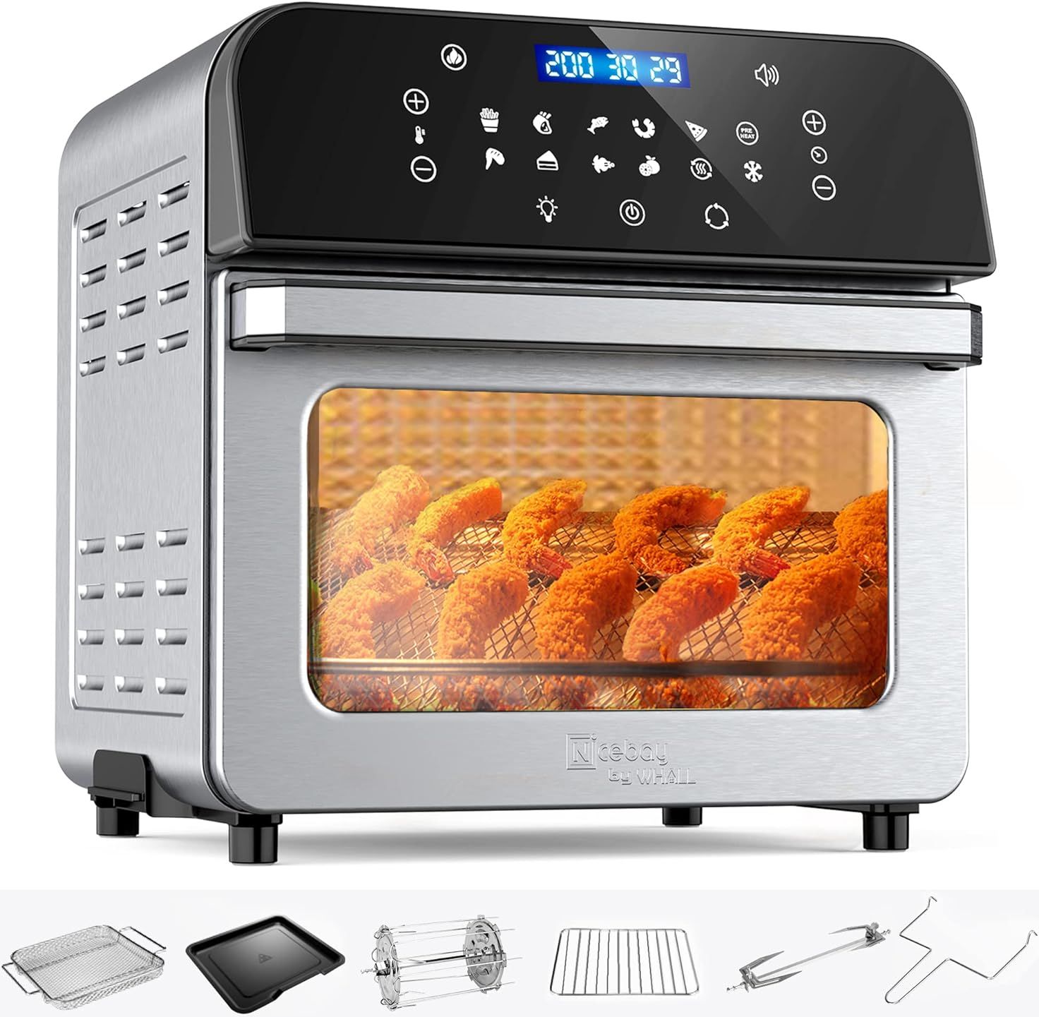 Refurbished Whall Air Fryer Oven 12QT 12-in-1 Air Fryer - Reebelo US