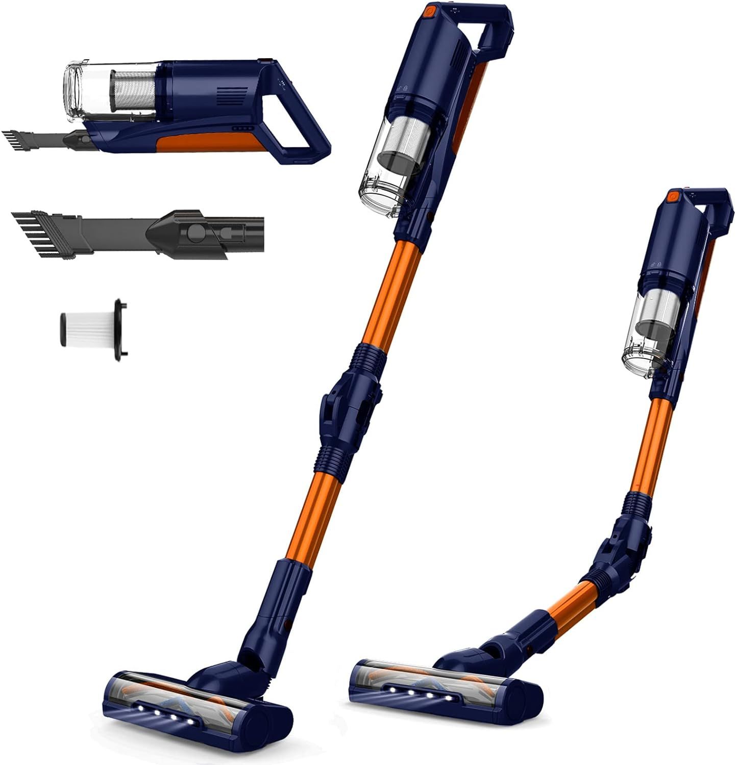 Whall  EV-691 25Kpa 280W 4-in-1 Cordless Stick Vacuum Cleaner - Orange/Blue