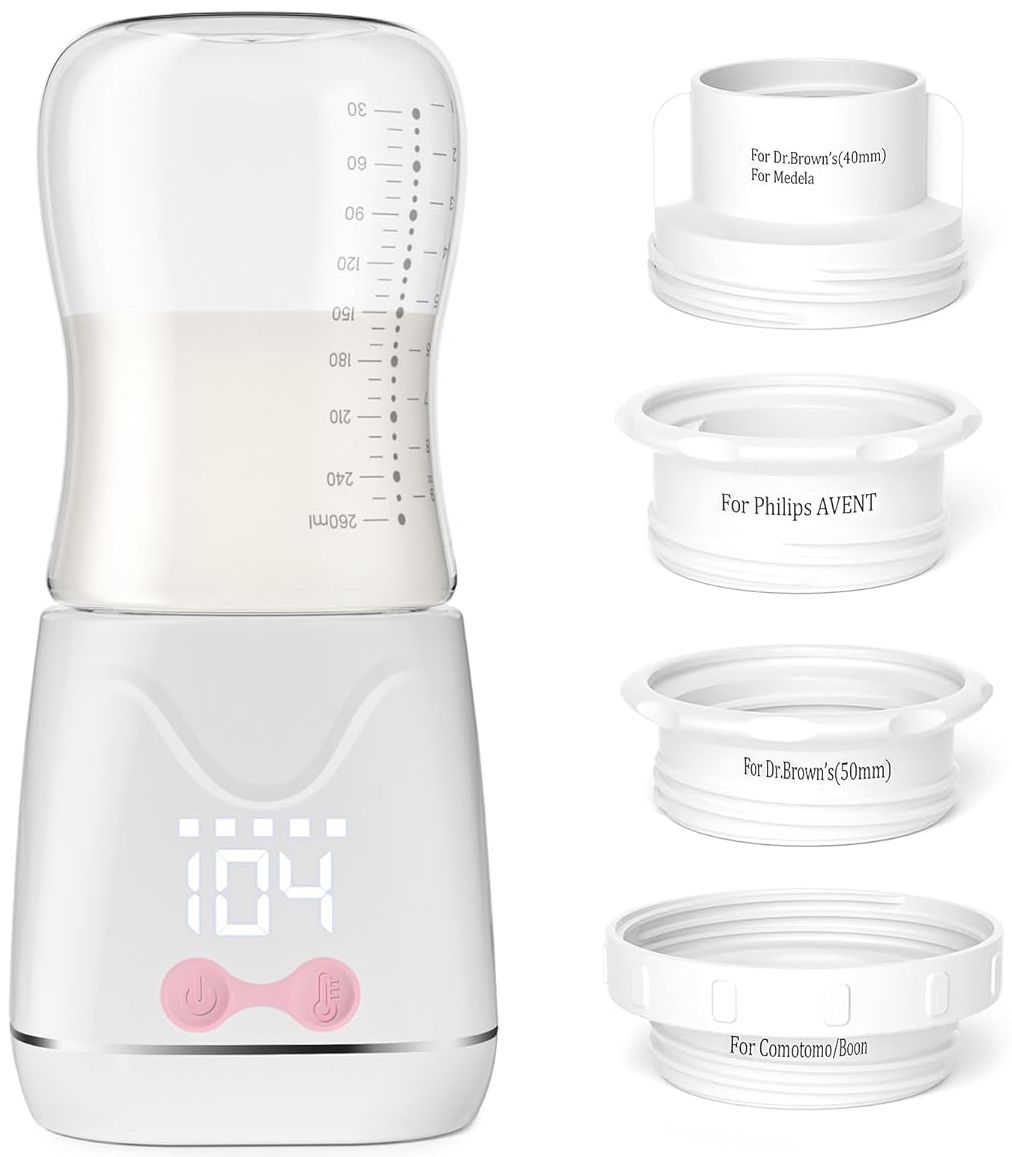 W-Maxa Portable Bottle Warmer Travel Bottle SM-2301 - White