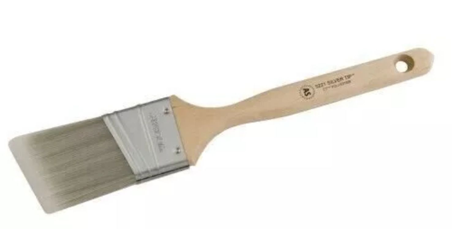 Refurbished Wooster Brush 5221-2 1/2 Silver Tip Angle Sash Paint Brush 2 1/2-Inch - Reebelo US