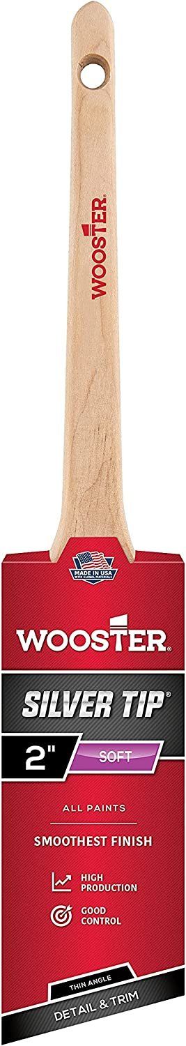 Refurbished Wooster Brush 5224-2 Silver Tip Thin Angle Sash Paint Brush 2-Inch - Reebelo US
