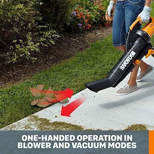 Refurbished Worx WG505 Trivac 12 Amp 3-in-1 Leaf Blower - Reebelo US