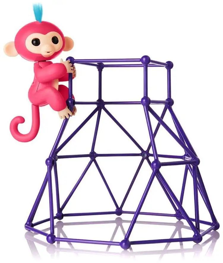 WowWee Fingerlings Jungle Gym Playset + Interactive Baby Monkey Aimee - Reebelo US