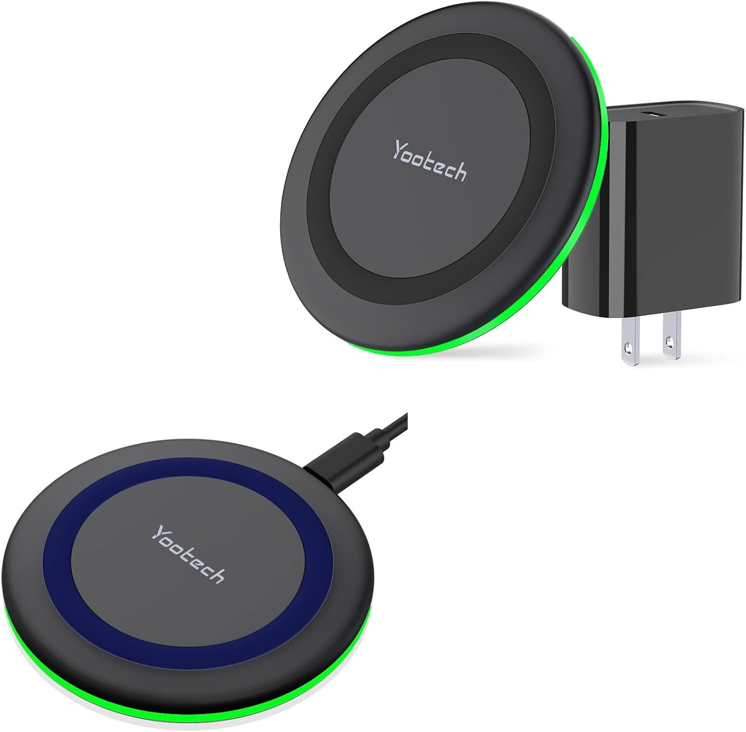 Refurbished Yootech 2-in-1 Dual Wireless Charging Pads MF400 - Reebelo US