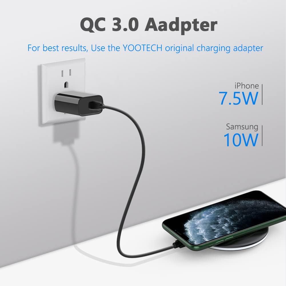 Refurbished Yootech 2-in-1 Dual Wireless Charging Pads MF400 - Reebelo US