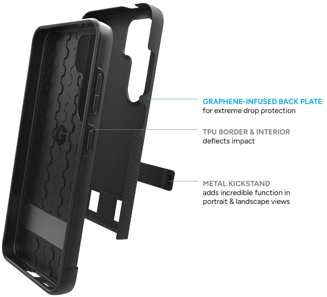 ZAGG Denali Phone Case with Stand for Samsung Galaxy S24 - Reebelo US